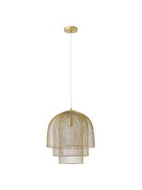Metall-Pendelleuchte Louie, Lampenschirm: Metall, pulverbeschichtet, Baldachin: Metall, pulverbeschichtet, Goldfarben, Ø 40 x H 43 cm