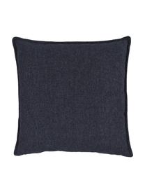 Coussin canapé Lennon, Tissu bleu foncé, larg. 60 x long. 60 cm
