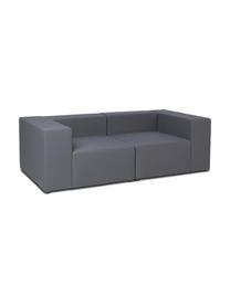 Modulares Outdoor-Sofa Simon (3-Sitzer), Bezug: 88% Polyester, 12% Polyet, Gestell: Siebdruckplatte, wasserfe, Dunkelgrau, B 210 x T 105 cm