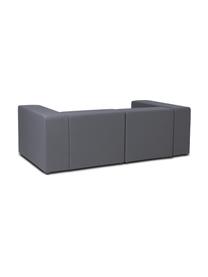 Modulares Outdoor-Sofa Lennon (3-Sitzer) in Dunkelgrau, Bezug: 88% Polyester, 12% Polyet, Gestell: Siebdruckplatte, wasserfe, Webstoff Dunkelgrau, B 210 x T 105 cm