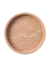 Kulatý dekorativní mramorový tác Venice, Mramor, Terakotová, mramorovaná, Ø 25 cm