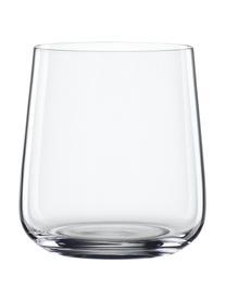 Kristall-Wassergläser Style, 4 Stück, Kristallglas, Transparent, Ø 9 x H 9 cm, 340 ml
