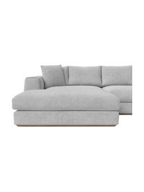 Ecksofa Vienna (4-Sitzer), Bezug: 100 % Polyester Der strap, Webstoff Grau, B 284 x T 170 cm, Eckteil links