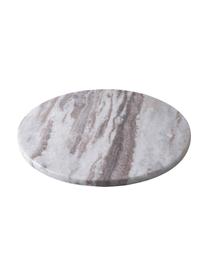 Deko-Tablett Marble aus Marmor in Hellgrau, Marmor, Hellgrau, Ø 30 cm