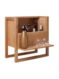 Mini-Bar NewEst aus Eichenholz, Korpus: Mitteldichte Holzfaserpla, Eichenholz, B 59 x H 60 cm