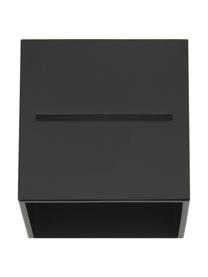 Petite applique murale Lorum, Noir, larg. 10 x haut. 10 cm