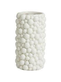 Moderne Keramik-Vase Naxos, Keramik, Weiß, Ø 9 x H 20 cm