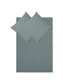Flanell-Bettwäsche Biba in Graugrün, Webart: Flanell Flanell ist ein k, Grün, 135 x 200 cm + 1 Kissen 80 x 80 cm