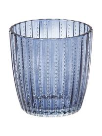 Komplet świeczników na tealighty ze szkła Marilu, 4 elem., Szkło, Niebieski, Ø 8 x W 8 cm
