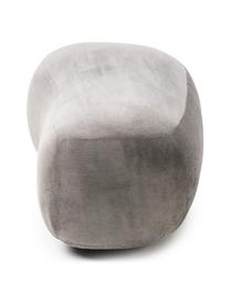 Nierenförmiger Hocker Alba in Grau, Bezug: 97% Polyester, 3% Nylon D, Gestell: Massives Fichtenholz, FSC, Füße: Kunststoff, Webstoff Grau, B 130 x T 62 cm