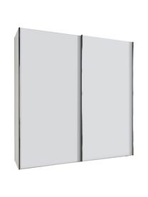 Schuifdeurkast Monaco, 2 deuren, Frame: houtmaterialen, gelakt, Wit, B 200 x H 217 cm