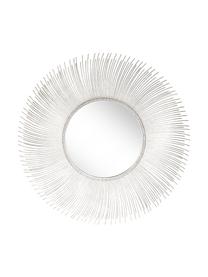 Espejo de pared redondo de metal Lilly, Espejo: cristal, Plateado, Ø 90 x F 2 cm