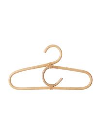 Wieszak na ubrania z rattanu Aranya, 4 szt., Rattan, Jasne drewno naturalne, S 30 x W 17 cm