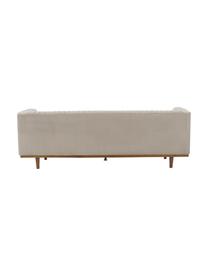 Sofa z aksamitu z drewnianymi nogami Dante (2-osobowa), Tapicerka: aksamit poliestrowy, Tapicerka: pianka poliuretanowa, Beżowy, S 174 x G 87 cm