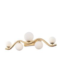 Aplique de vidrio Uva, Estructura: metal, Dorado, An 75 x F 16 cm