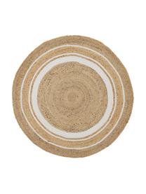 Runder Jute-Teppich Clover, handgefertigt, 75 % Jute, 25 % Baumwolle

Das in diesem Produkt verwendete Material ist schadstoffgeprüft und zertifiziert nach STANDARD 100 by OEKO-TEX®, HOHENSTEIN HTTI, 16.HIN.79297., Braun, Weiß, Ø 200 cm (Größe L)
