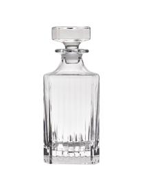 Komplet do whisky ze szkła kryształowego z reliefem Timeless, 7 elem., Szkło kryształowe Luxion, Transparentny, Komplet z różnymi rozmiarami