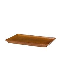 Servierplatte Eli, Steingut, Braun, L 20 x B 12 cm