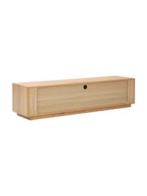 Meuble bas placage en frêne Noel, Panneau de fibres à densité moyenne (MDF) avec placage de frêne, Bois clair, larg. 180 x long. 45 cm