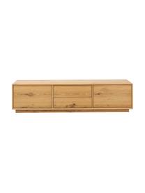 Meuble bas placage en frêne Noel, Panneau de fibres à densité moyenne (MDF) avec placage de frêne, Bois clair, larg. 180 x long. 45 cm