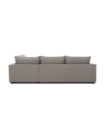 Canapé d'angle Tribeca, Tissu gris foncé, larg. 274 x prof. 192 cm, méridienne à gauche