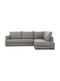 Canapé d'angle Tribeca, Tissu gris foncé, larg. 274 x prof. 192 cm, méridienne à gauche