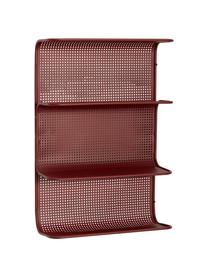 Étagère murale métal pourpre Grid, Métal, enduit, Pourpre, larg. 40 x haut. 61 cm