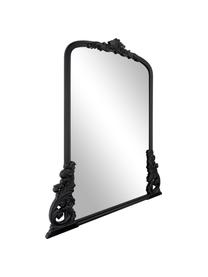Barock-Wandspiegel Fabricio, Rahmen: Mitteldichte Holzfaserpla, Rückseite: Mitteldichte Holzfaserpla, Spiegelfläche: Spiegelglas, Schwarz, B 85 x H 100 cm
