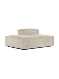 Méridienne modulable velours côtelé Lennon, Velours côtelé beige, larg. 150 x haut. 68 cm, dossier à droite