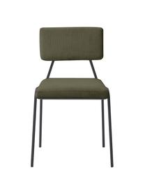Menčestrové čalúnené kreslá Mats, 2 ks, Menčestrová zelená, Š 50 x V 80 cm