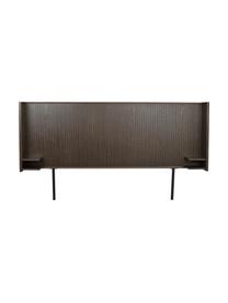 Kopfteil Redmond aus Eichenholz mit Ablagefläche, Korpus: Mitteldichte Holzfaserpla, Beine: Metall, pulverbeschichtet, Holz, B 230 x H 120 cm