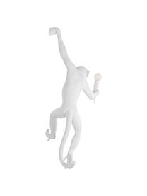Design Außenwandleuchte Monkey mit Stecker, Leuchte: Kunstharz, Weiß, B 37 x H 77 cm
