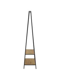 Metall-Kleiderständer Seaford, Gestell: Metall, pulverbeschichtet, Holz, Schwarz, B 77 x H 165 cm