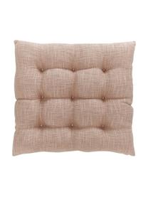 Cuscino sedia in cotone rosa Sasha, Rivestimento: 100% cotone, Rosa, Larg. 40 x Lung. 40 cm