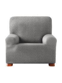 Pokrowiec na fotel Roc, 55% poliester, 35% bawełna, 10% elastomer, Szary, S 130 x W 120 cm