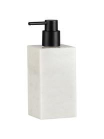 Distributeur de savon en marbre Andre, Marbre, Blanc, marbré, noir, Ø 7 x haut. 18 cm