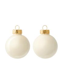Set palline di Natale Evergreen, Bianco latteo, Ø 8 cm, 6 pz