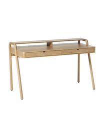 Pracovný stôl z jaseňového dreva Evrak, Svetlé jaseňové drevo, Š 139 x V 87 cm