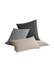 Cuscino da esterno grigio scuro Olef, 100% cotone, Grigio scuro, Larg. 45 x Lung. 45 cm