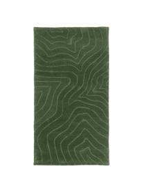 Wollteppich Aaron, handgetuftet, Flor: 100 % Wolle, Dunkelgrün, B 200 x L 300 cm (Größe L)