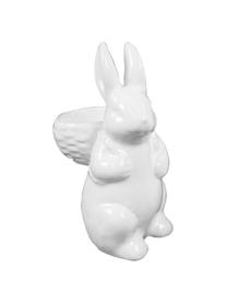 Deko-Objekte Osterhasen Mümmelmann aus Porzellan, 2 Stück, Porzellan, Weiß, B 5 x H 13 cm