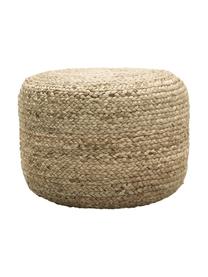 Pouf en jute artisanal Bono, Brun, Ø 50 x haut. 36 cm