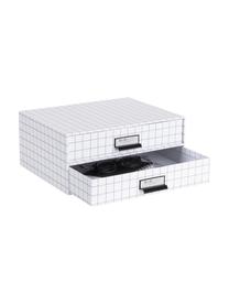 Organizer ufficio Birger, Organizer: cartone rigido laminato (, Bianco, nero, Larg. 33 x Alt. 14 cm