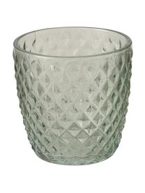 Waxinelichthouderset Marilu, 4-delig, Glas, Groentinten, transparant, Ø 9 x H 9 cm