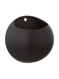 Kleiner Wand-Übertopf Globe aus Keramik, Keramik, Schwarz, Ø 15 x H 15 cm