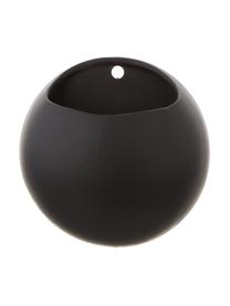Kleiner Wand-Übertopf Globe aus Keramik, Keramik, Schwarz, Ø 15 x H 15 cm