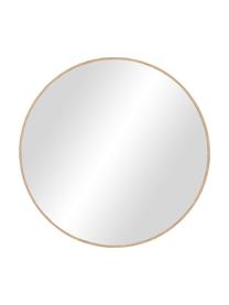 Kulaté nástěnné zrcadlo s dřevěným rámem Avery, Světlé dřevo, Ø 55 cm, H 2 cm
