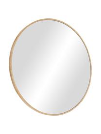 Kulaté nástěnné zrcadlo s dřevěným rámem Avery, Světlé dřevo, Ø 55 cm, H 2 cm