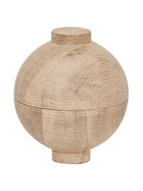 Aufbewahrungsdose Sphere in Beige, Holz, Helles Holz, Ø 12 x H 15 cm