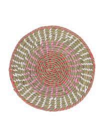 Komplet okrągłych podkładek z włókien naturalnych Mexico, 6 elem., Słoma, Wielobarwny, Ø 38 cm